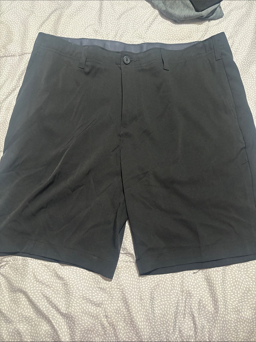 BCG Men's Black Flat-Front Performance Shorts